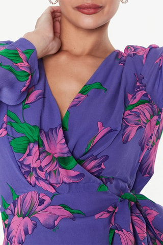 Robe portefeuille - Violet - Pinko