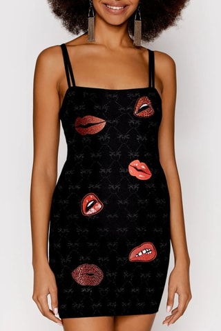 Robe fourreau - Noir - Pinko