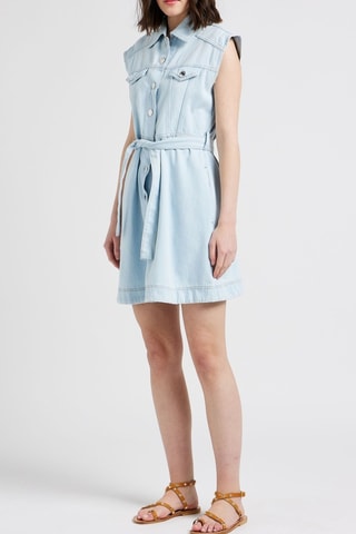 Robe chemise en jean - Ciel - Pinko