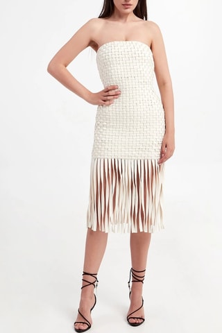 Robe bustier - Beige - Pinko