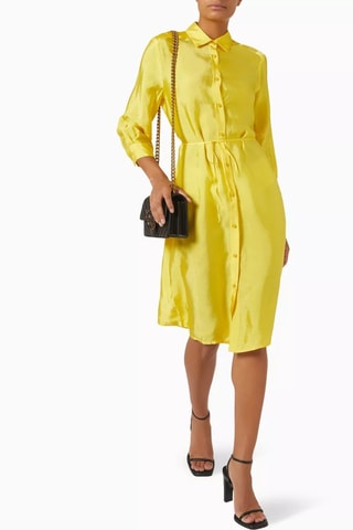 Robe chemise - Jaune - Pinko