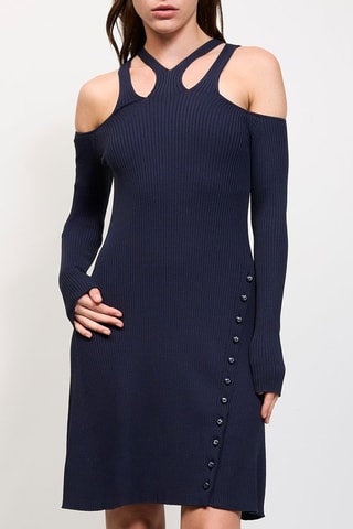 Robe pull - Bleu marine - Pinko