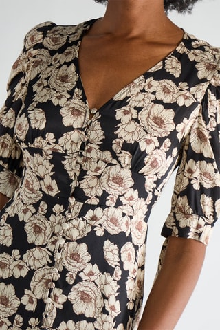 Robe droite en soie - Noir - Pinko