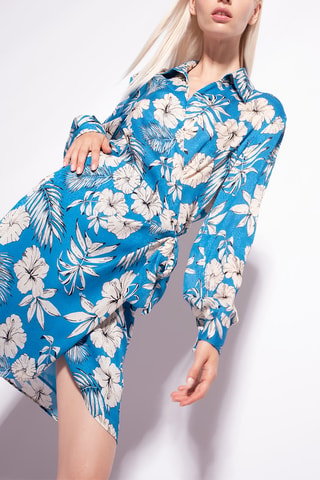 Robe portefeuille - Bleu - Pinko