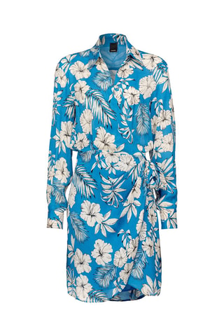 Robe portefeuille - Bleu - Pinko