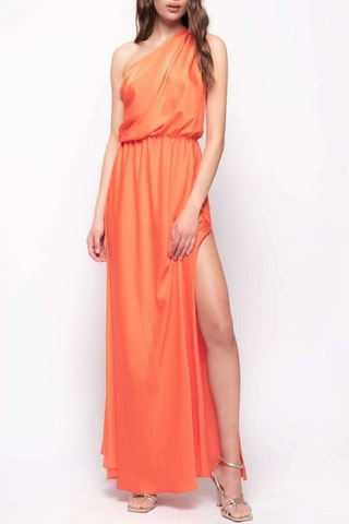Robe asymétrique - Orange - Pinko