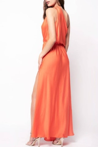 Robe asymétrique - Orange - Pinko