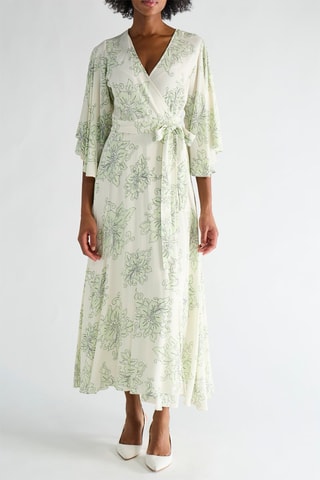 Robe portefeuille - Vert clair - Pinko
