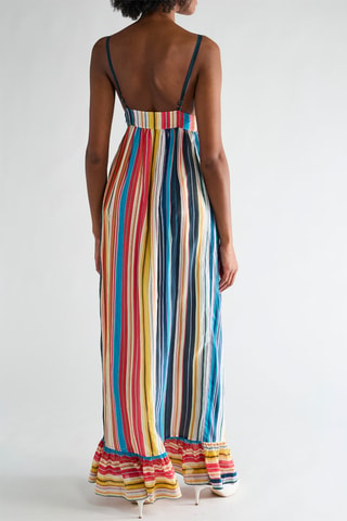 Robe longue en soie - Blanc - Pinko