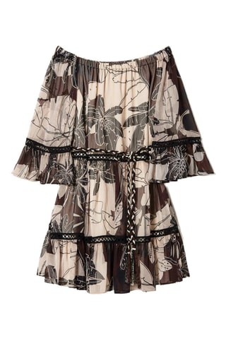 Robe volantée - Beige - Twin Set