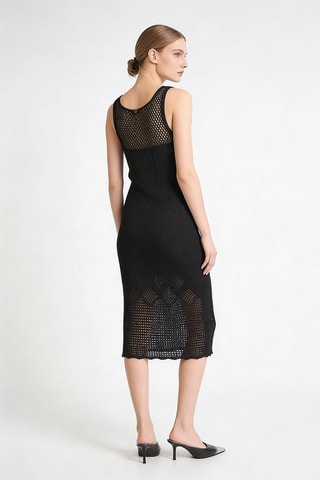 Robe midi - Noir - Twin Set