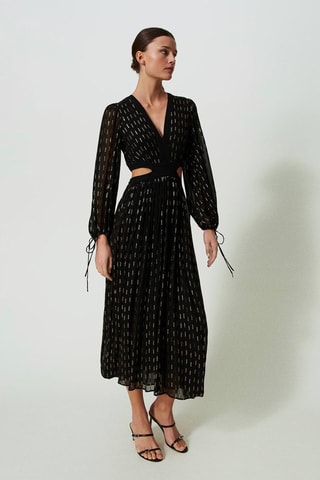 Robe midi - Noir - Twin Set