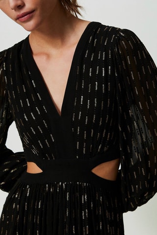 Robe midi - Noir - Twin Set