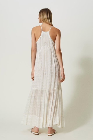 Robe longue - Blanc - Twin Set