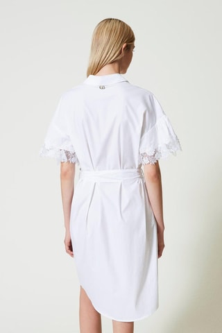 Robe chemise - Blanc - Twin Set