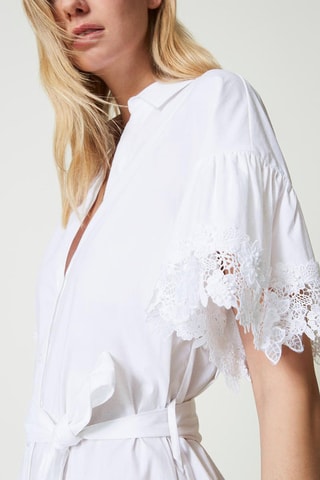 Robe chemise - Blanc - Twin Set