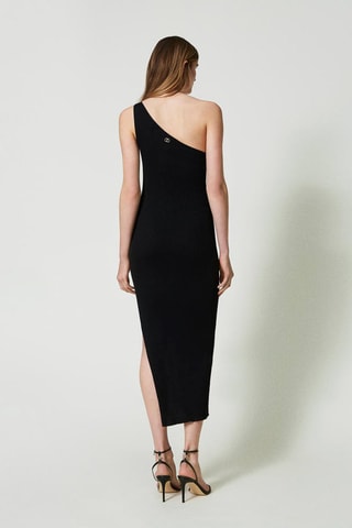 Robe asymétrique - Noir - Twin Set