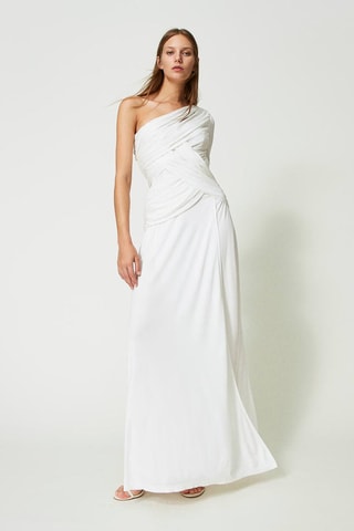 Robe asymétrique - Blanc - Twin Set