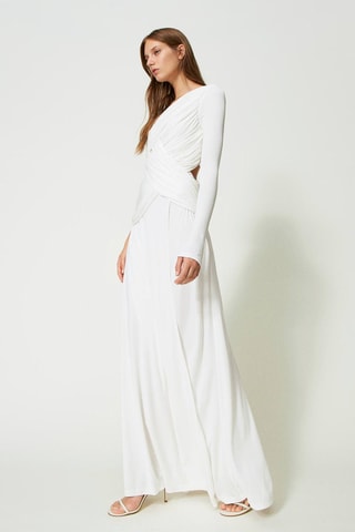 Robe asymétrique - Blanc - Twin Set