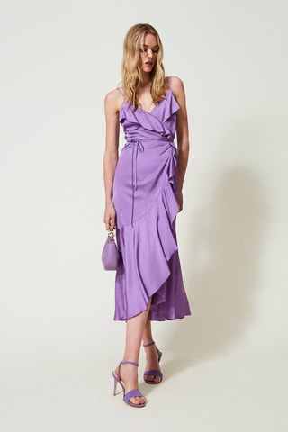Robe portefeuille - Violet - Twin Set