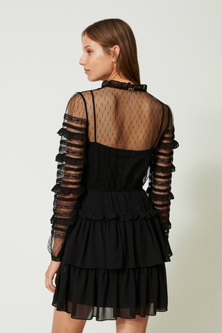 Robe volantée - Noir - Twin Set
