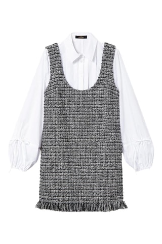 Robe droite en tweed - Gris - Twin Set