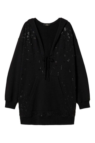 Robe pull à capuche - Noir - Twin Set