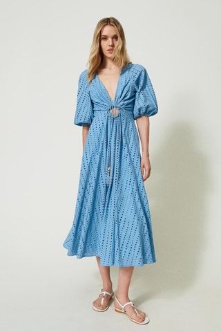 Robe midi - Bleu - Twin Set