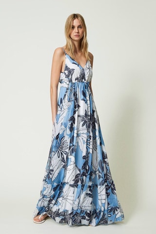 Robe longue - Bleu - Twin Set