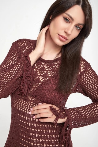 Robe midi - Bordeaux - Twin Set