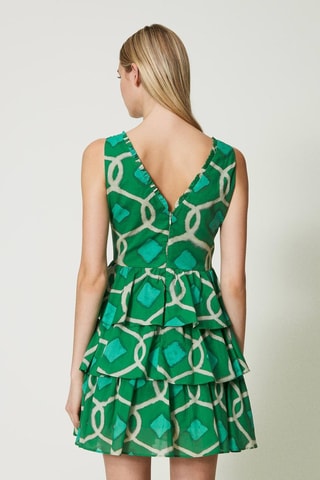 Robe volantée - Vert - Twin Set