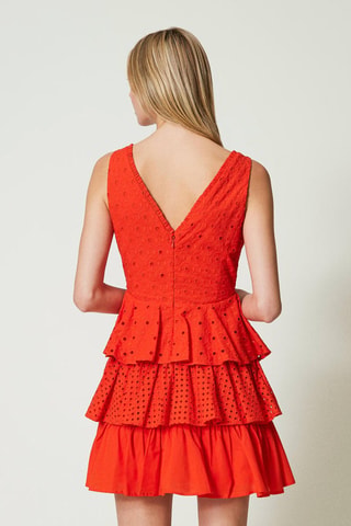 Robe volantée - Orange - Twin Set