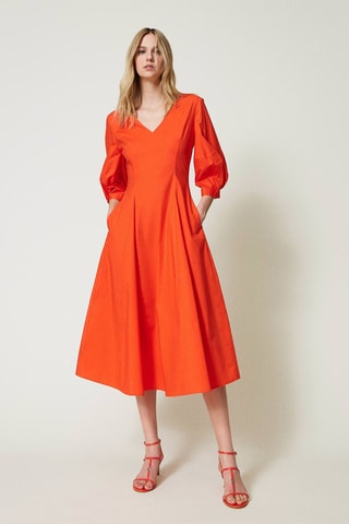 Robe midi - Orange - Twin Set