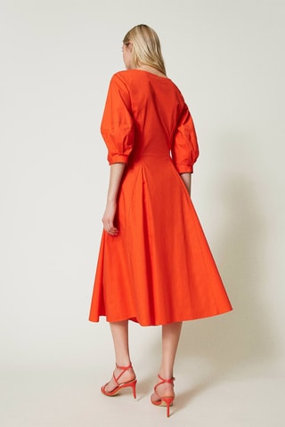 Robe midi - Orange - Twin Set