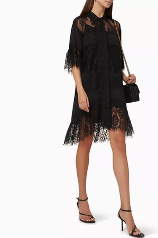 Robe chemise - Noir - Pinko