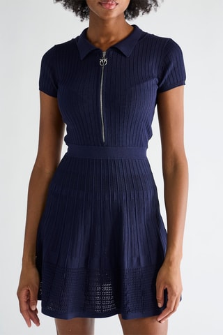 Robe patineuse - Bleu marine
