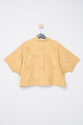 Chemisier en broderie anglaise - Jaune - Pinko