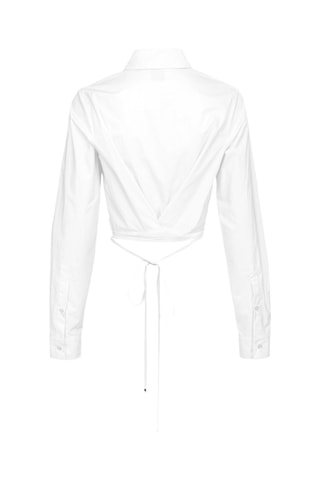 Chemisier noué - Blanc - Pinko