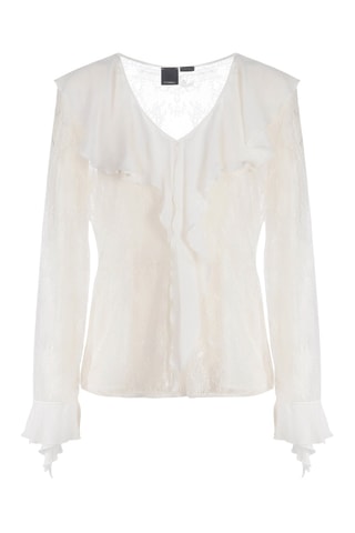 Blouse en dentelle - Blanc - Pinko