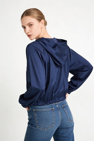 Blouse à capuche - Bleu marine - Twin Set