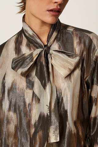 Blouse - Marron et beige - Twin Set