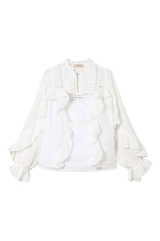 Blouse en ramie - Blanc - Twin Set