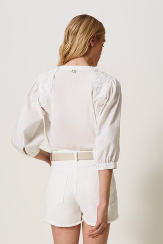 Blouse loose - Blanc - Twin Set