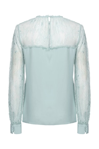 Blouse en soie - Vert d'eau - Pinko