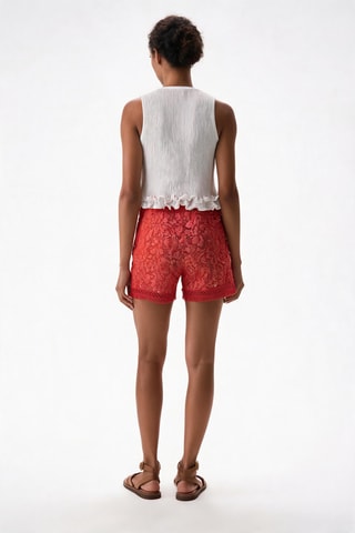Short en dentelle - Rouge - Pinko