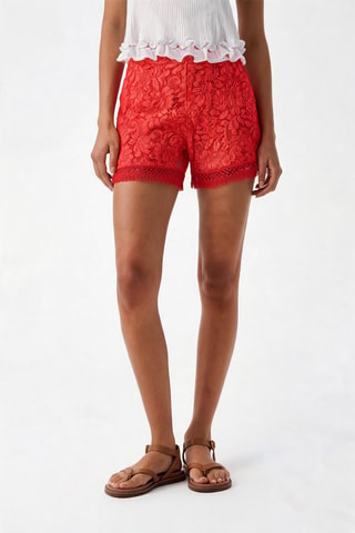 Short en dentelle - Rouge - Pinko