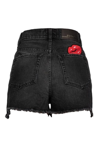 Short en jean - Anthracite et rouge - Pinko
