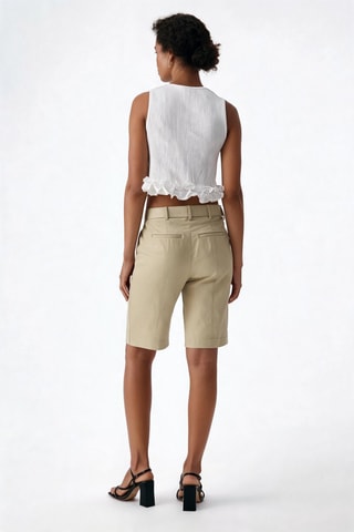 Short en lin - Vert - Pinko