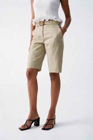 Short en lin - Vert - Pinko