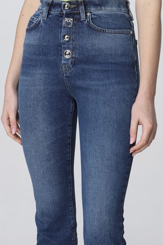 Pantacourt en jean - Bleu - Pinko